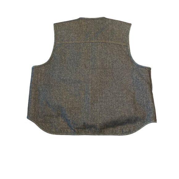 Montgomery Ward Vtg Men's Sherpa Lined Denim Jean Vest Rancher Hipster XX-Large - Picture 6 of 6